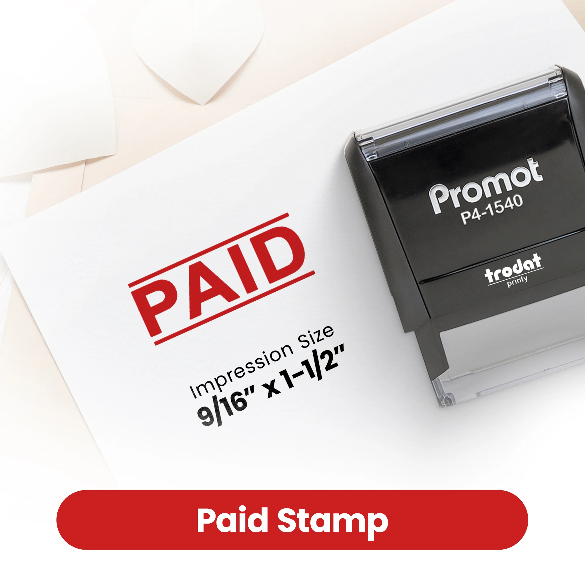 Double Line Paid Stamp